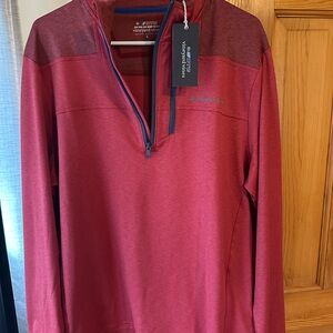 Vineyard Vines Red Quarter-Zip Pullover